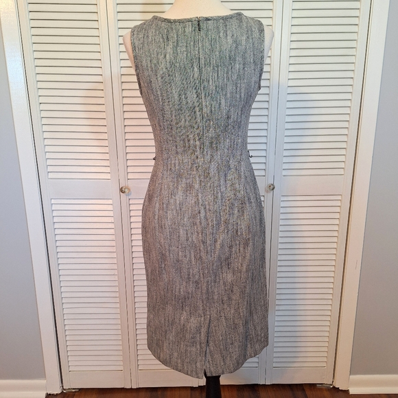 Talbots gray wool blend sleeveless dress sz 4 *L3 - Picture 3 of 6